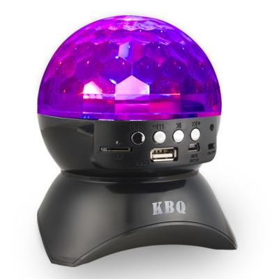 China Wireless Disco DJ Bluetooth Speakers Rotating Bulb Crystal Stage Light Bluetooth Speaker Multicolor LED Strobe for sale