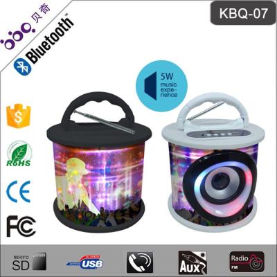 China Portable Mini Shenzhen OEM LED Stereo Digital Speaker With USB Port for sale