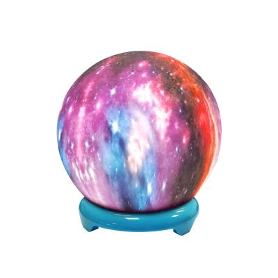 China Light Call LED Visual 3D Night Printing Moon Light Bluetooth Speaker With Remote Control Colorful Led Flashing Night Light for sale