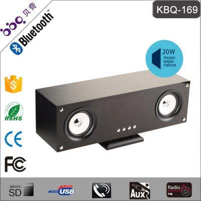 China 154 LED Falshing Light on Screen OEM KBQ-169 20W 3000mAh Subwoofer Professional Portable Bluetooth Speaker Home Theater for sale