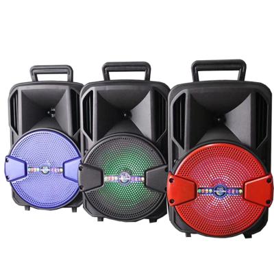 China Dual 2200mAh Wireless Part 8 Inch Audio Portable Sound Box Bluetooth Trolley Speaker for sale