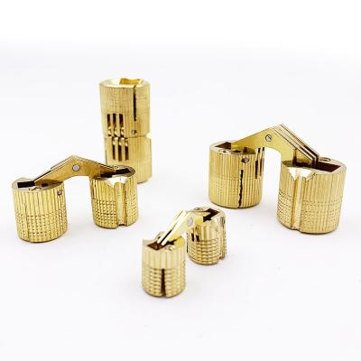 China Modern 8mm Concealed Barrel Hinge Hinge Jewelry Box Brass Hinge for sale