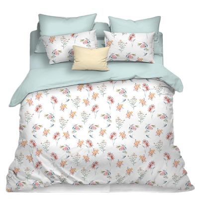 China Quality Viable Price Guaranteed Appropriate 100% Cotton Sheets Print Small Flowers Bedding Duvet Cover Set for sale