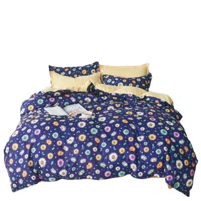 China New arrival viable low price soft microfiber polyester fabric duvet cover set luxury bedding set for sale