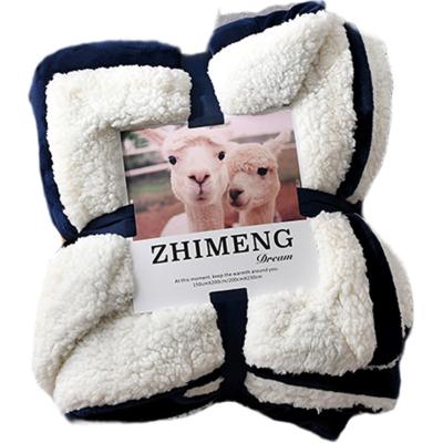 China Nondisposable Flannel Fleece Microfiber Cozy Luxury Bed Covers Super Soft Wool Blanket for sale