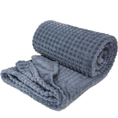 China Cheap New Design Jacquard Sherpa Flannel Fleece Multiple-use Blanket Nondisposable for sale