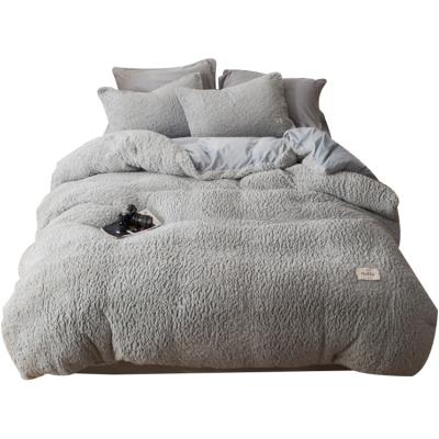 China Quality Berber Fleece Duvet Set Viable Single Sale Guaranteed for sale