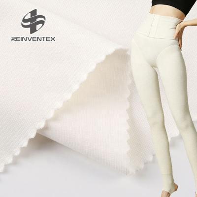 China 6680-14C ​​functional garment TC thermal spandex wicking terry stretch knit legging fabric for sweater for sale