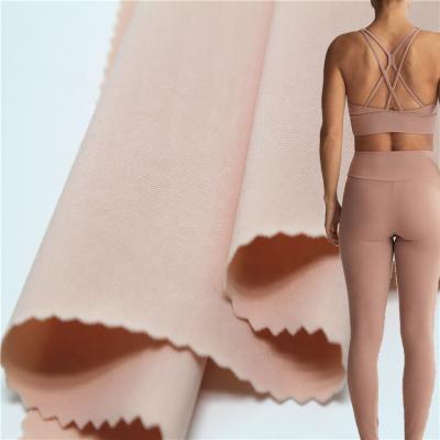 China High stretch 1632 stretch 55D leggings nylon spandex yogapants knitting single tank top fabric for sale