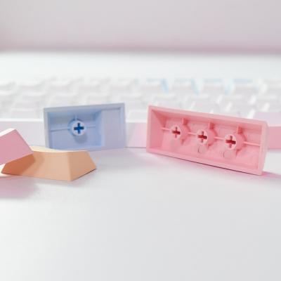 China New AFLION 2021 Sublimation Blanks Keycaps Mother Gk61 Papan Kekunci Pbt German Pink Keycap Resin Durable for sale