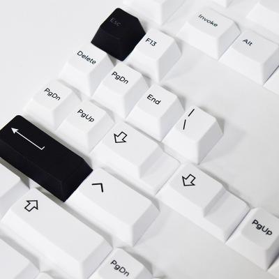 China Durable AFLION OEM Japans 64 Double Shot Black Tastaturtaster Pbt Pudding Keycaps for sale