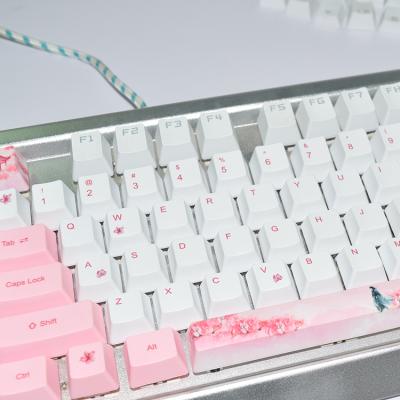 China AFLION Low Profile Pink Box Anime Double Shot Free Plug and Play Keycaps for sale