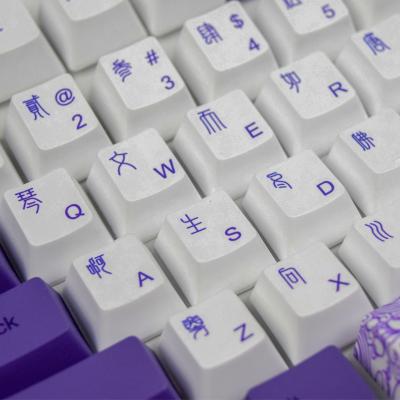 China AFLION Relegendable Spacebar Sublimitation Mold Wireless Red Samurai Keycaps For 60% Keyboard for sale