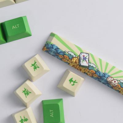 China Thai Language SA Durable Sushi AFLION Valorant Spacebar Profile Transparent Wooden Keycaps for sale