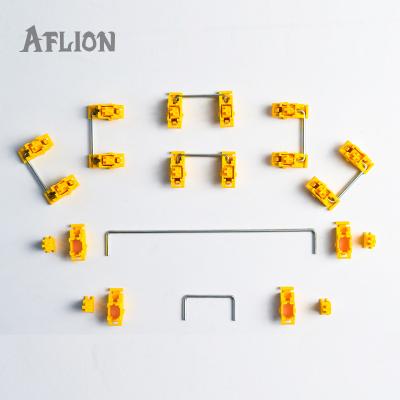 China Steel Wire Aflion 2U 6.25U Keytop Stabilizers Regular 87 Keyboard Stabilizers PCB Mount Satellite for sale