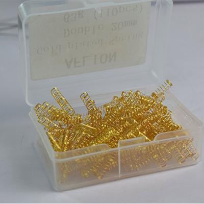 China AFLION Double Coil Gold Plated 63.5g Spring or Custom Two Stage Spring Mechanical Keyboard Switch for sale