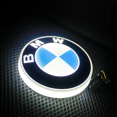 China Car Retrofit 82MM 4D Front/Rear White Badge Logo Light For BMW X1 X2 X3 X5 X6 LED Emblem for sale