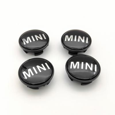 China ABS BLACK MINI LOGO CENTER CAP WHEEL HUB 4 X SET ALLOY BADGE EMBLEM 54mm COOPER ONE for sale