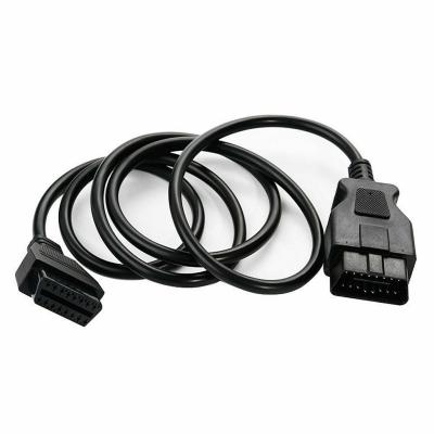 China Eco-friendly 16 Pin OBD-II OBD2 Male To Female 1.5M Extension Diagnostic Cable Adapter Cord for sale