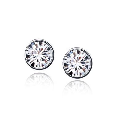 China Diamond Sterling Silver Wedding Earrings smart CLASSIC for sale