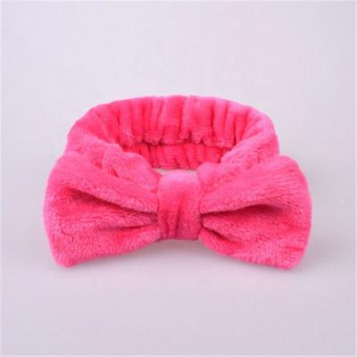 China Fashion Women 2021 New Arrival Head Wrap Soft Coral Fleece Face Turban Fashion Headband Hair Accessories Makeup Headband Washing for sale