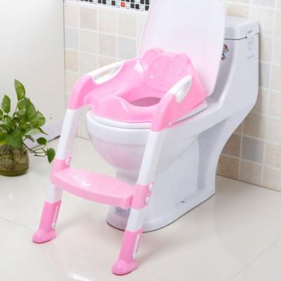 China Baby Toilet Baby Travel Potty Kids Portable Toilet Training Seat Folding Potty Trainer Seat Chair with Adjustable Ladder Kids Potties for sale