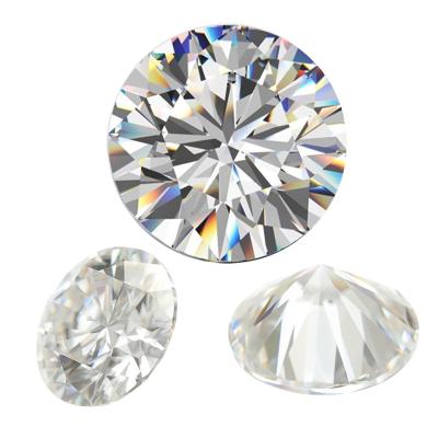 China Color Play or Fire Wholesale Synthetic Def  Round Cut Diamond Gra Certified VVS Loose Moissanite for sale