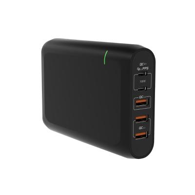 China 2020 New Item LAPTOP Multi Port PD Travel Charger With Dual 100W PD Type C Charger And 3* Quick Charge 3.0 Quick Charger for sale