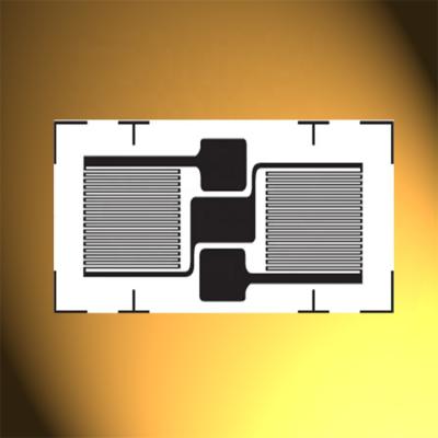 China Gigabyte Transducer / Load Cell / Bridge Sensor Voltage Measurement Half Bonded Type Metal Sheet Strain Gauge for sale