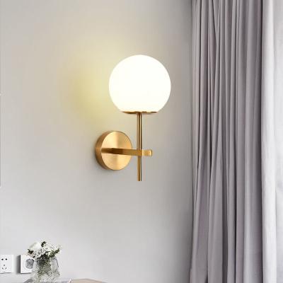 China Modern Classic Lampen Crystal Bedroom Gold Lampen Metal Bedside Glas Mount Interior Wall Sconce Lamps Modern Indoor Led Light for sale