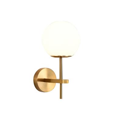 China Modern Led Indoor Gold Glass Wall Sconce Lamps Crystal Bedroom Decorative Classic Lampen Metal Bedside Modern Mount for sale