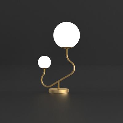 China Nordic White Glass Table Light G9 Lamp Holder Light Bulbs Table Lamp Study Desk Light Modern Decor Light for sale