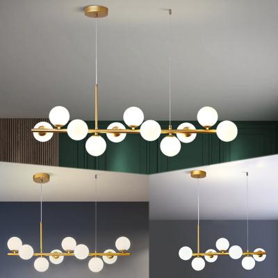 China Nordic Modern Bubble Chandelier Modern Dining Room LED Lamp Restaurant Light Home Hanging Pendant Light for sale