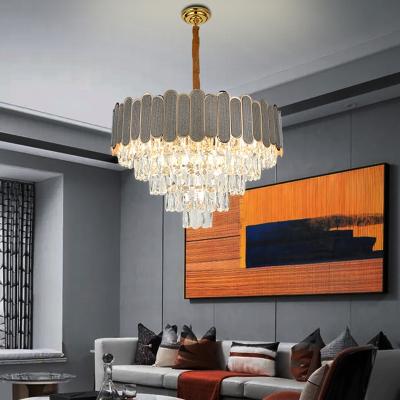 China Luxury Modern Crystal Chandelier Lamp Furniture Lamparas de Colgante de Crystal Chandelier Hanging Lighting for sale