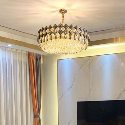 China Modern Indoor Crystal Chandelier Lamp Furniture Lamparas de Colgante de Crystal Bedroom Hanging Lighting for sale