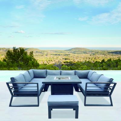 China Modern Aluminum Outdoor Furniture Suitable For All Weather Hot Sale Garden Sofa Set for sale