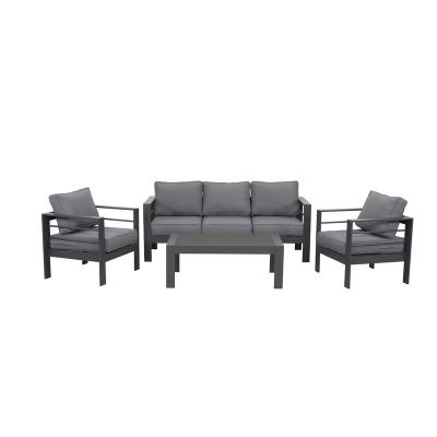 China Contemporary Garden Set Sofa Furniture Aluminum Outdoor Set Metal Garden Style Luxury Elegant Hot Sale Sectional Outdoor Spring Apartment for sale