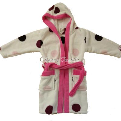 China Bathrobe Breathable Printed Dressing Gown for sale