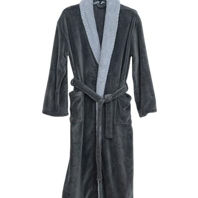 China Breathable High Quality Coral Fleece Bathrobe Sleep Wear Man Bathrobe Nightgowns for sale