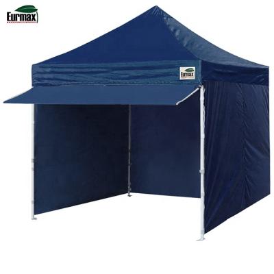 China Outdoor Polyester Eurmax 10x10 Feet Pop Up Canopy Tent Outdoor Canopy Tent Commercial With 4 Sidewalls Bonus Removable Sandbags for sale