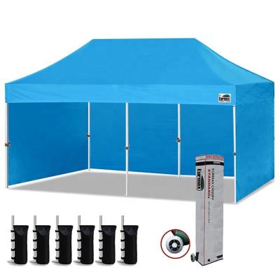 China Party Trade Show Event Eurmax 10' x20 Pop Up Outdoor Canopy With Walls Sunshade Patio Party Tent Bonus Roll Bag&6 Knockouts for sale