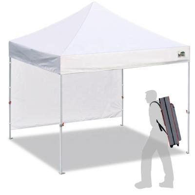 China Polyester Eurmax Smart 10' x10 Pop Up Canopy Tent Festival Tailgate Door Event Vendor Craft Outdoor Exhibition Canopy With Wheeled Bag for sale