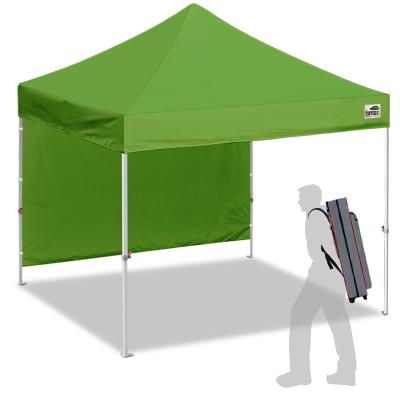 China Eurmax Polyester 10'x10'Pop Up Instant Canopy Shelter With 1 Removable Sunwall Roll And Backpack Bag for sale