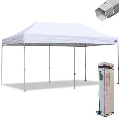 China Eurmax Commercial Premium Hexagon 10x20 Resistant Noise Up Canopy Instant Canopy Commercial Tent For Outdoor With Wheeled Bag for sale