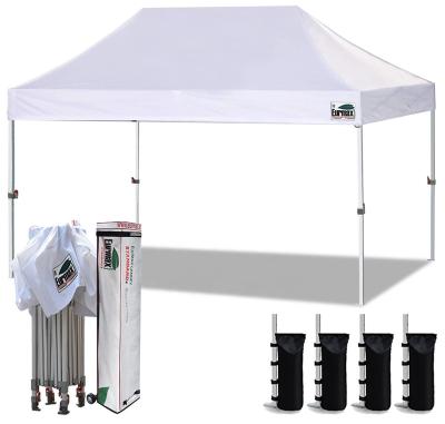 China Event Party Eurmax 10' x15 Ez Pop Up Canopy Tent Commercial Trade Show Tent With Heavy Duty Roll Bag, Bonus 4 Sand Weight Bags for sale