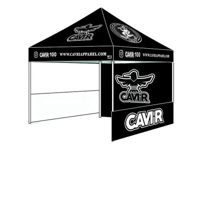 China Polyester Eurmax Beyond The Noise 10x10ft Logo Aluminum Frame Canopy Tent Custom Made With 3 Sidewalls, Bonus Roll Bag for sale