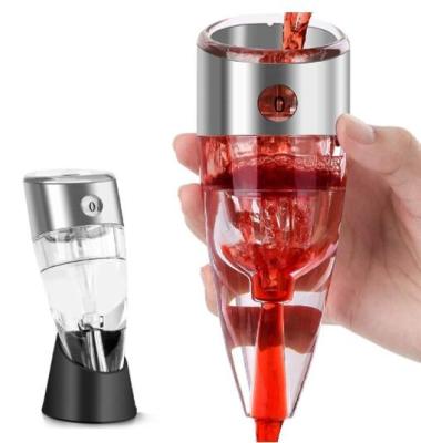 China Custom Made Useful Aerator Hotel Wine Pump Amaon Pump Wine Aerator Dispenser Portable Hot Selling Magic Decanter for sale