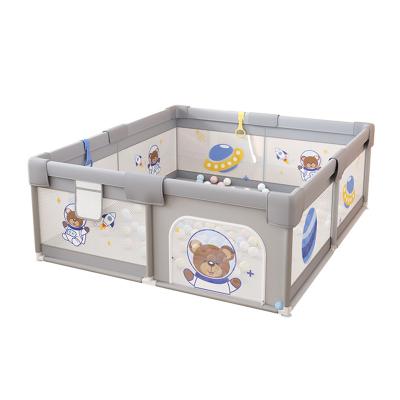 China Fabric Baby Playpen Bear Modern Children's Space Cloth Fence Supports OEM Customization for sale