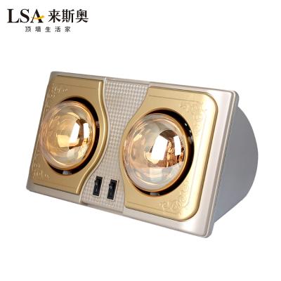 China Gold Wall Mounted Hotel Infrared Lamps Bathroom Heaters for sale