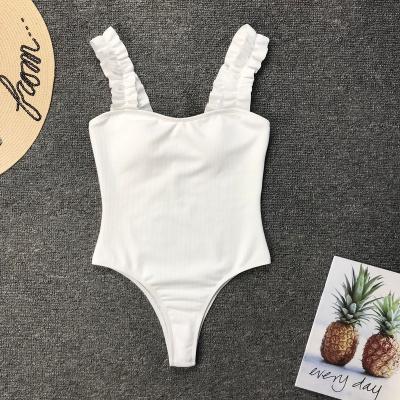 China 2022 Plus Size Bikinis Woman Swimwear One Piece Swimsuit High Leg Cut Strap Swimwear for sale